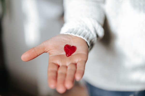 Glass Heart Memorial Keepsake