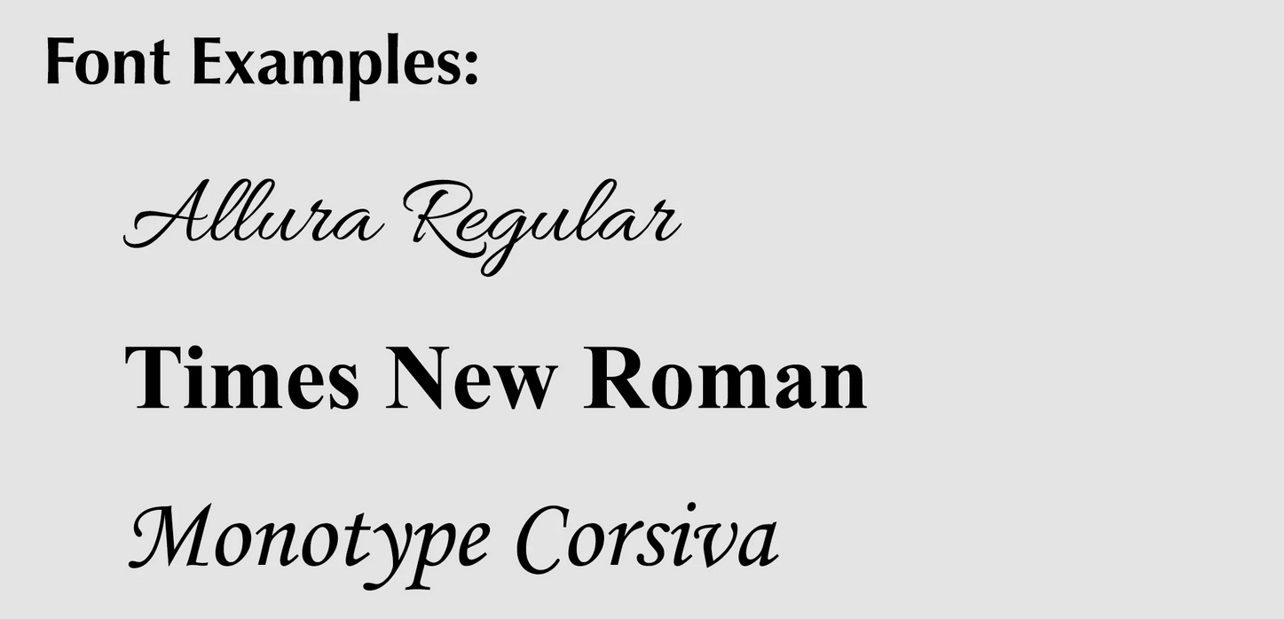 Font Styles