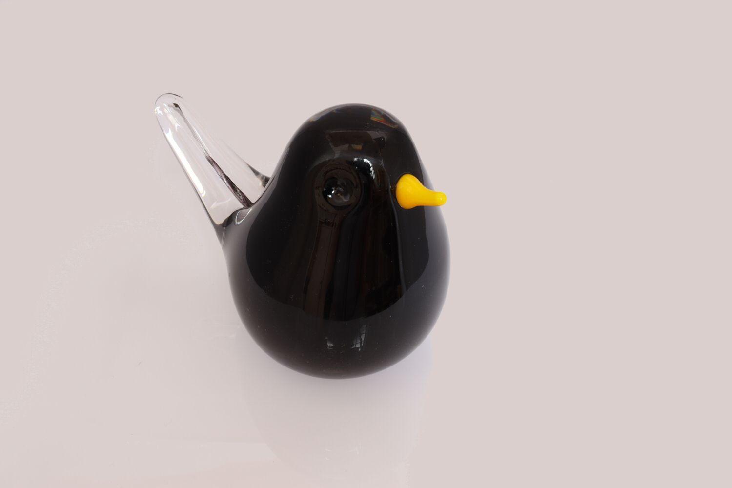 Memorial Glass Blackbird - Ashes in Glass